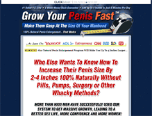 Tablet Screenshot of growyourpenisfast.com